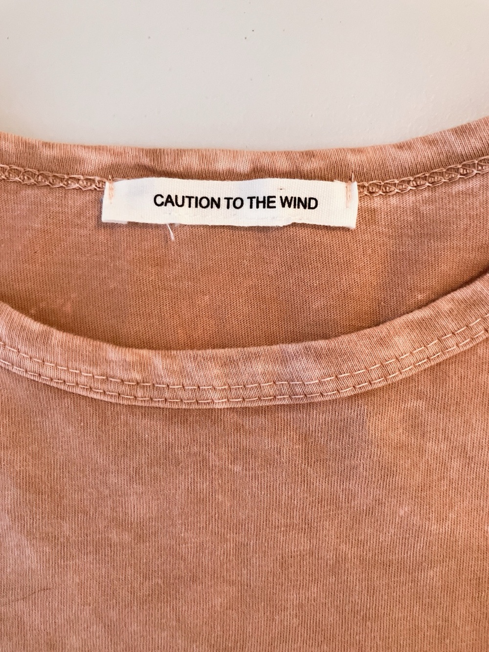 Caution To The Wind Cowboy Boot TShirt Country Love Mauve large - Picture 7 of 8